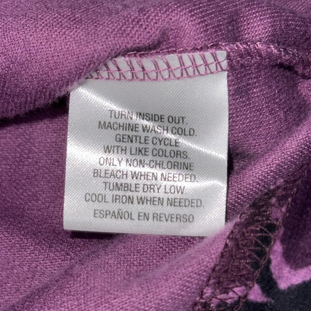 #1281F Women’s Vest CHARTER CLUB size XL purple velour jacket - Picture 7 of 8